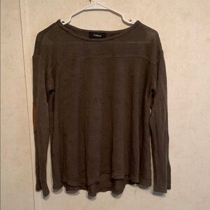 Olive Green Crew Neck Sweater